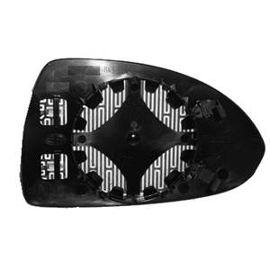 Miroir Glace rétroviseur gauche pour OPEL CORSA D ph.2, 2011-2014, dégivrant, asphérique, à clipser