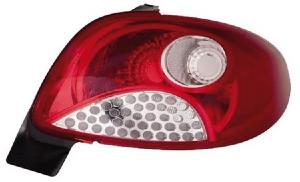 Paire de feux arriere Peugeot 206 berline 98-06 chrome E10