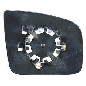 Miroir Glace rétroviseur gauche pour MERCEDES VIANO phase 2 (W639) 2010-2014, asphérique, à clipser