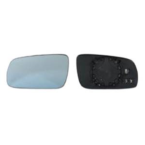 Miroir Glace rétroviseur gauche pour AUDI A3 I ph.1, 1996-2000, (grand), bleu, dégivrant, asphérique