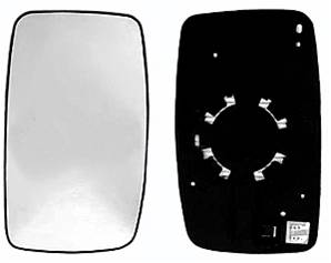 Miroir Glace rétroviseur gauche pour FIAT SCUDO II 2007-2016, à clipser, Neuf