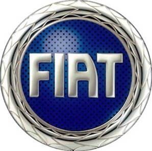 Logo emblème pour FIAT sigle bleu, hayon coffre arrière pour FIAT PANDA II 2003-2007, Neuf