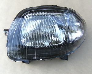 Phare Optique avant gauche pour RENAULT CLIO II phase 1, 1998-2001, H4, (verre strié), Neuf