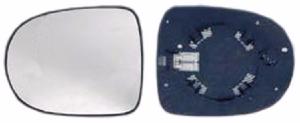 Miroir Glace rétroviseur gauche pour RENAULT CLIO III ph.2 2009-2012 dégivrant asphérique, à clipser