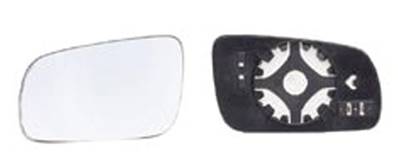 Miroir Glace rétroviseur gauche pour VOLKSWAGEN PASSAT B5 ph. 2 2000-2003, asphérique, Mod. Grand