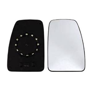 Miroir Glace rétroviseur droit pour RENAULT MASTER II phase 2, 2003-2010, verre supérieur, dégivrant