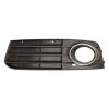 Grille de calandre gauche pour AUDI A4 IV ph. 1 2007-2011, trou antibrouillard, profil chrom et noir, Neuve