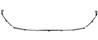 Enjoliveur grille de calandre infrieure pour CITRON C3 II phase 2, 2013-2016, contour chrom