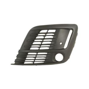 Grille de pare-chocs avant gauche pour CITROËN JUMPY III SPACE-TOURER depuis 2016, noire, avec trous PDC, modèle SPACE-TOURER, Neuve