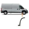 Embout - Tour d'aile avant droite pour FIAT DUCATO III phase 1, 2006-2014, partie inférieure, mod. 250, noire, Neuf