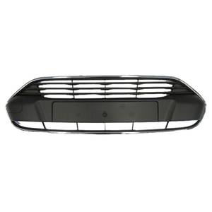 Grille de calandre supérieure pour FORD TOURNEO CONNECT II 2013-2017, noire & chromée, pare