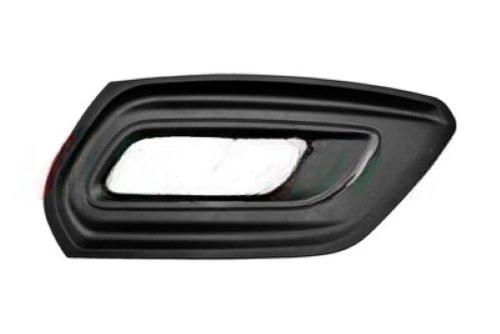 Grille pare-chocs avant droite pour FORD TRANSIT CUSTOM phase 2 2018-2020, noire gaufree, avec siege antibrouillard, Neuve