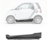 Moulure porte avant gauche pour SMART FORTWO, 2007-2011, noire, baguette, Neuve