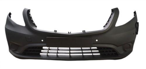 Pare chocs avant pour MERCEDES VITO III (W447) 2019-2024, avec cache crochet, avec 4 trous radar+2 trous Park Assist, trou pour la recharge électrique, Mod. E-VITO, Neuf