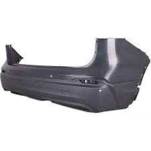 Pare chocs arrière pour NISSAN QASHQAI 2017-2021, avec cache crochet, trous radar, noir lisse, Neuf à peindre