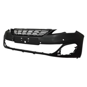 Pare chocs avant pour PEUGEOT 308 II phase 1, 2013-2017, mod. ALLURE, trous radar, grille radiateur et cache crochet, Neuf à peindre