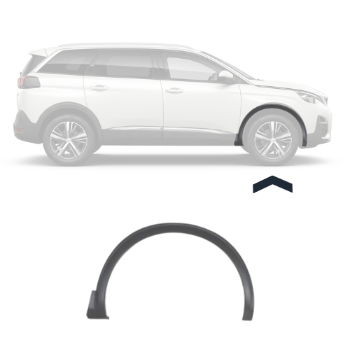 Embout d'aile avant droite pour PEUGEOT 5008 II 2017-2020, Neuf