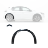 Extension d'aile arrière droite pour PEUGEOT 208 II phase 2 depuis 2023, noire brillante, Mod. GT-LINE, Neuve