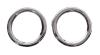 Enjoliveurs Contours chromés feux de brouillard pour RENAULT TWINGO II phase 2, 2012-2014, kit 2PCS