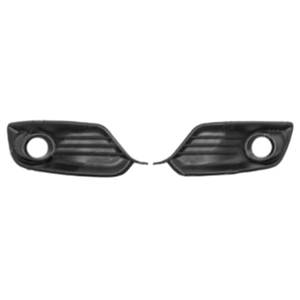 Grilles de calandre pour RENAULT MEGANE III ph.3, 2014-2016, noires, droite & gauche, trou feux AB