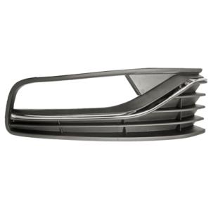 Grille de calandre droite pour VOLKSWAGEN POLO V phase 2, 2014-2017, noire, chromée, trou feu