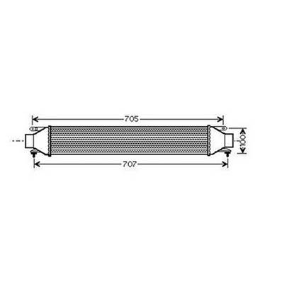 Intercooler pour ALFA ROMEO MITO 2008-2016, OEM: 51783791, Neuf