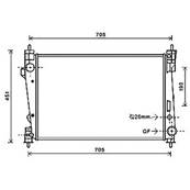 Radiateur de refroidissement moteur pour ALFA ROMEO GIULIETTA 2010-2016, OEM: 50514481, Neuf