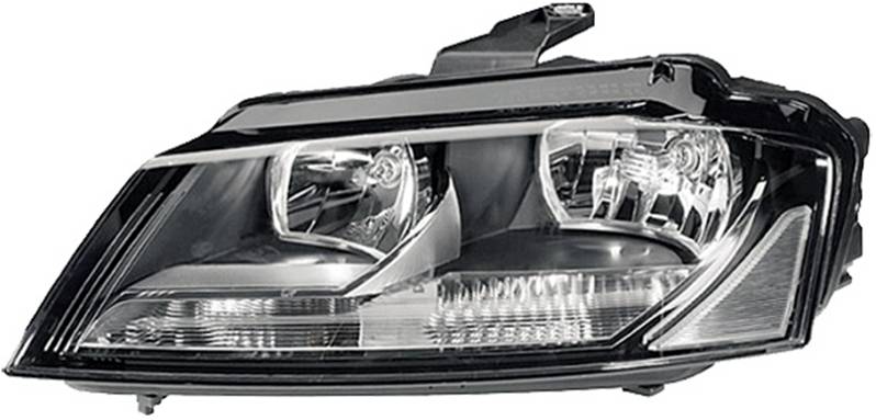 Phare Optique avant gauche AUDI A3 II ph.2 SPORTBACK 2008-2012, noir, Neuf  projecteur feu principal