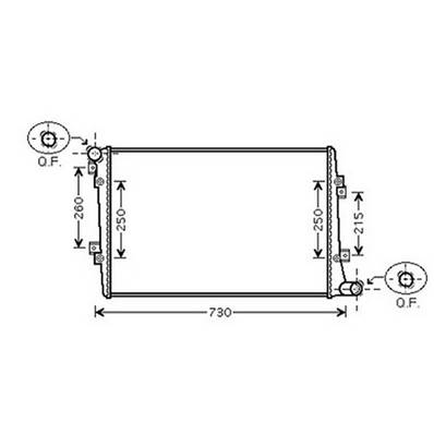 Radiateur de refroidissement moteur pour AUDI A3 3/5 Portes 2008-2012, OEM: 1K0121251AK, Neuf