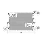 Radiateur de refroidissement moteur pour AUDI Q7 I ph.1 2006-2009, OEM: 7L6121253C, Neuf