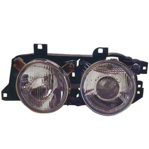 Phare optique avant gauche électrique pour BMW Serie 5 E34 1988-1995, H1+H1, Neuf