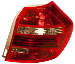 Feu arrière droit pour BMW SERIE 1 E87N de 2007 à 2011, rouge et blanc, Neuf