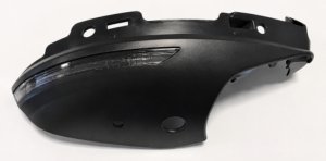 Coque rétroviseur droite inférieure avec feu clignotant pour RENAULT CAPTUR II 2020-2024, Noire, Neuve