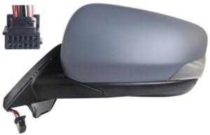 Rétroviseur gauche pour RENAULT KANGO III phase 1 depuis 2021, électrique, chauffant, rabattable, avec feu à LED, asphérique, 9 broches, Neuf