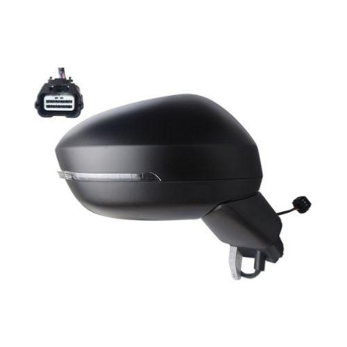 Rétroviseur droit pour NISSAN JUKE II depuis 2019, électrique, avec clignotant à LED, convexe/chromé, 5 PIN, MOD. VISIA/ACENTA, coque à peindre, Neuf