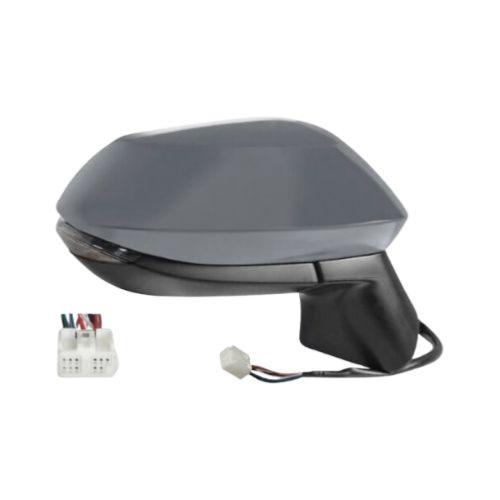 Rétroviseur droit pour TOYOTA COROLLA depuis 2023, électrique, dégivrant, rabattable, avec feu, BLIS, 9 PIN, convexe/chromé, Neuf à peindre

Côté droit passager

Code OEM : 8791002L60