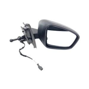 Rétroviseur droit pour DACIA SPRING depuis 2021, mécanique, avec feu et sonde température, coque noire, 4 PIN, Neuf