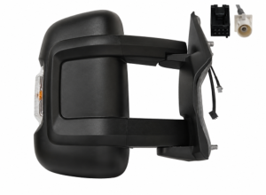 Rétroviseur droit électrique pour FIAT DUCATO Camping-car III ph.2 depuis 2014, bras moyen, dégivrant, 9 pin, avec feu, 16W, Avec antenne radio AM/FM, Neuf 