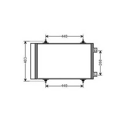 Condenseur de Climatisation pour CITROËN JUMPY II 2007-2016, OEM: 1440143080, Neuf