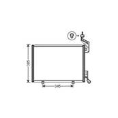 Condenseur de Climatisation pour FORD FIESTA Mk6 ph.1 2008-2012, OEM: 1717508, Neuf