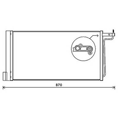 Condenseur de Climatisation pour FORD FOCUS III ph.1 2011-2014, OEM: 1684204, Neuf
