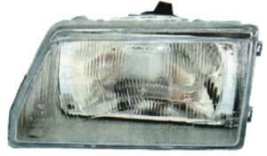 Phare optique avant gauche pour FIAT CINQUECENTO 1992-1998, H4, réglage manuel, asymétrique, corps gris, Neuf