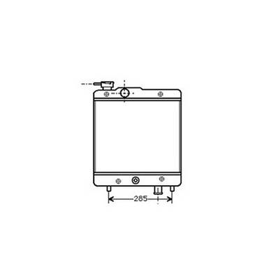 Radiateur de refroidissement moteur pour FIAT PANDA I 1980-1986, OEM: 4459735, Neuf