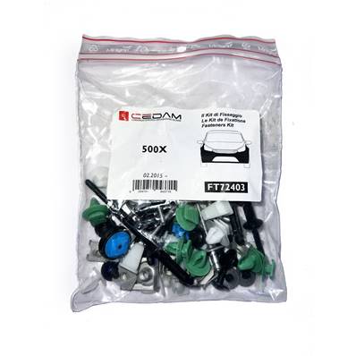 Kit de fixation assemblage Pare chocs avant pour FIAT 500X 2015-2018 (Tous modèles), Neuf