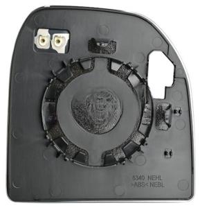 Miroir Glace rétroviseur gauche pour FORD TRANSIT CUSTOM phase 2 depuis 2018, verre supérieur, dégivrant, Neuf