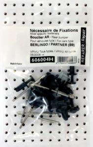 Kit de fixation assemblage Pare chocs arrière pour CITROËN BERLINGO II (B9) VP/VU depuis 2008 (tous modèles), Neuf