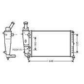 Radiateur de refroidissement moteur pour LANCIA Y ph.1 1996-2003, OEM: 46517926, Neuf