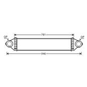 Intercooler pour MERCEDES CLASSE A 2004-2008 (W169), OEM: 1695000000, Neuf
