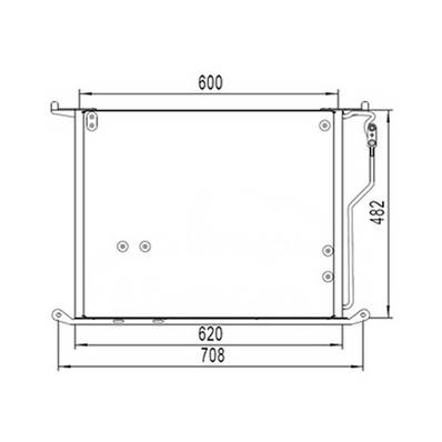 Condenseur de Climatisation pour MERCEDES CLASSE S 1998-2002 (W220), OEM: A2205000454, Neuf