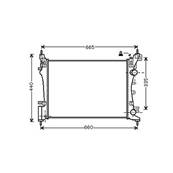 Radiateur de refroidissement moteur pour OPEL CORSA D ph.1 2006-2010, OEM: 1300279, Neuf